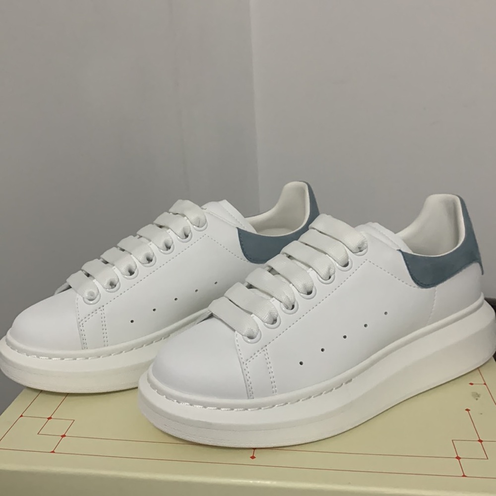 Alexander McQueen White and Gray Women's Athletic Shoes